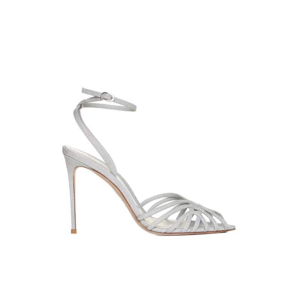 Le Silla Women Embrace Sandals In Lamé Fabric